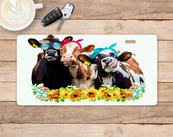 Cows License Plate