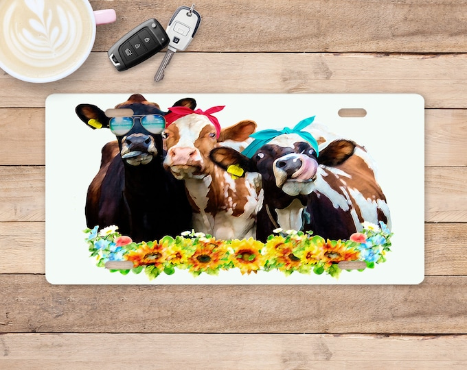 Cows License Plate