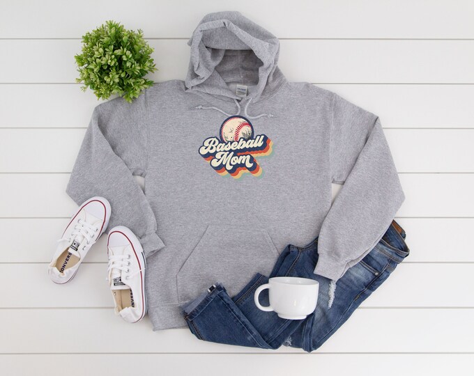 Baseball Mom Hoodie or Sweatshirt