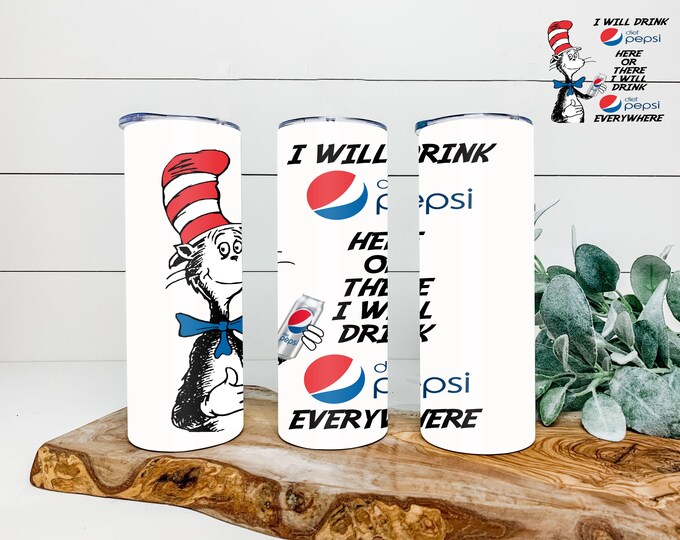 Diet Pep 20 oz and  Tumbler