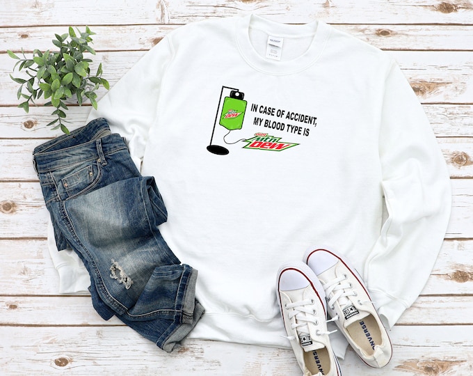 Blood Type DIET  Dew Hoodie or Sweatshirt