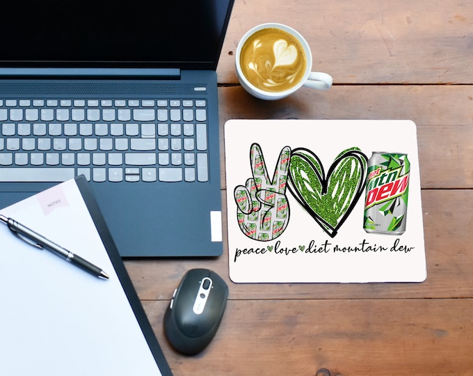 Peace Love Diet  Dew Mouse pad
