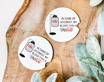 In case of accident Diet Cola Coaster Set of 2