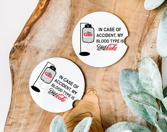 In case of accident Diet Cola Coaster Set of 2
