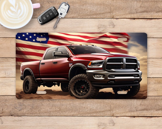 American Dodge Truck License Plate