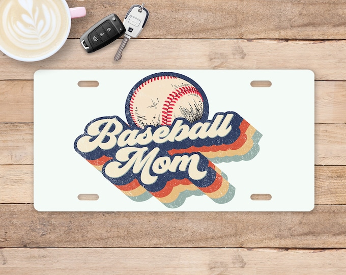 Baseball mom License Plate