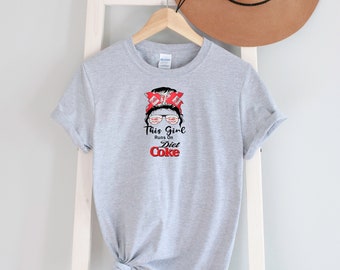 This Girl Runs Diet Cola Tee Shirt Max