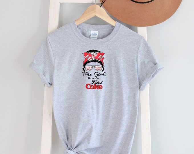 This Girl Runs Diet Cola Tee Shirt Max