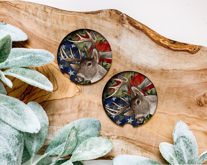 Deer Coaster Set of Two .* 4 Different Styles*