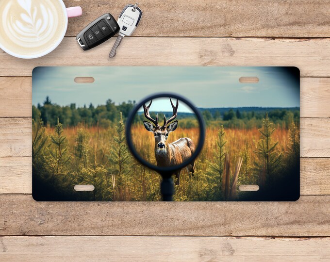 Buck Deer License Plate