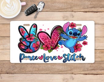 Peace Love License Plate