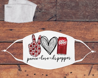 Peace Love  Pep Mask