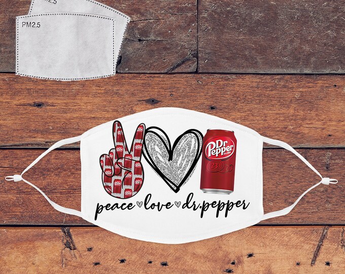 Peace Love  Pep Mask