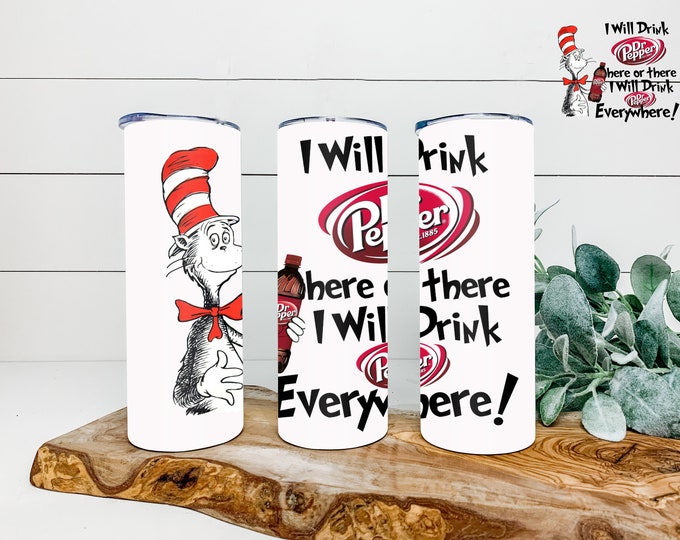Cat in hat  Pep  20oz & 30oz    Tumbler