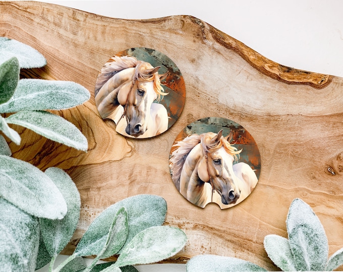 Rustic Horse Print  Coaster Set of 2