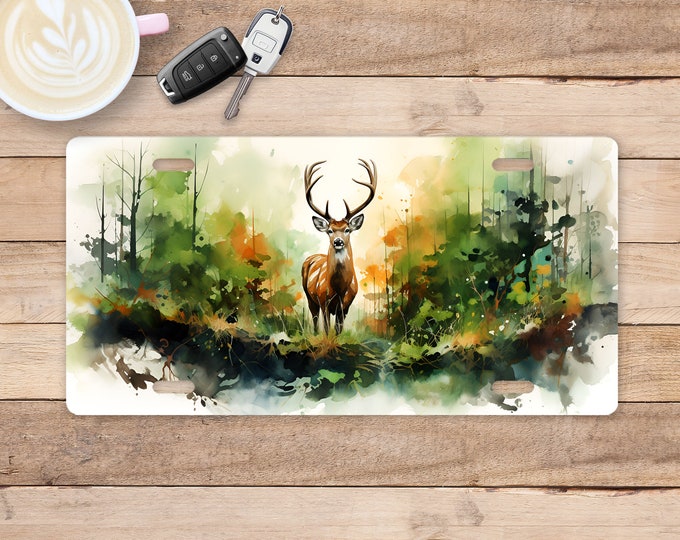 Deer Buck License Plate