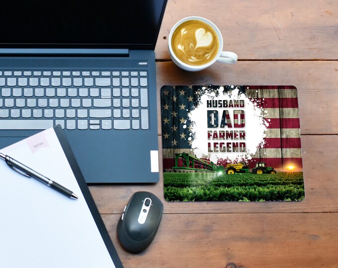 Husband Dad Farmer Mouse pad