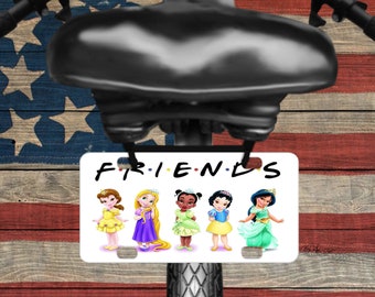 Friends Princess Bicycle License Plate