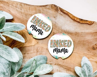 Inked Mom, Boy Mom, Mamma,  Coaster Set of 2/Five Options