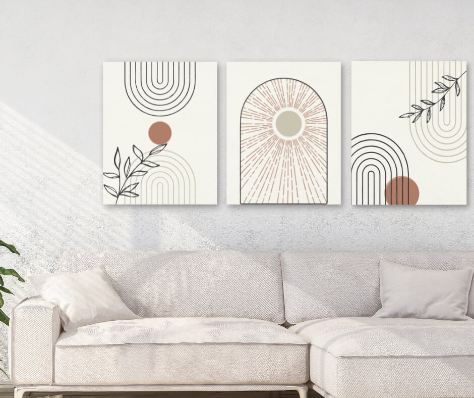 Abstract Shape Wall Art Digital Download 3 Downloadable Etsy