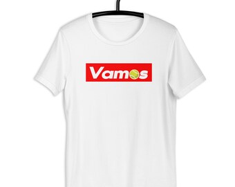 Unisex Rafael Nadal Vamos Tennis Shirt - Rafa Nadal Legend Printed T Shirt - All Sizes Crew Neck Graphic Rafa Tennis Gift