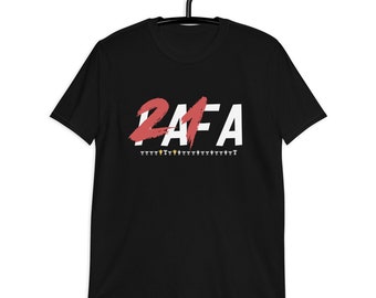 Unisex Rafa 21 Grand Slam Tennis T-Shirt - Rafael Nadal GOAT Tennis Shirt - Legend Printed T Shirt - All Sizes Crew Neck Graphic Tennis Gift