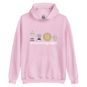 Women&#39;s Tennis Goals Tennis Hoodie - Australian Open French Open Wimbledon US Open Tennis T Shirt - Grand Slam Tennis Hoodies - Tennis Coach