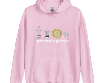 Women&#39;s Tennis Goals Tennis Hoodie - Australian Open French Open Wimbledon US Open Tennis T Shirt - Grand Slam Tennis Hoodies - Tennis Coach