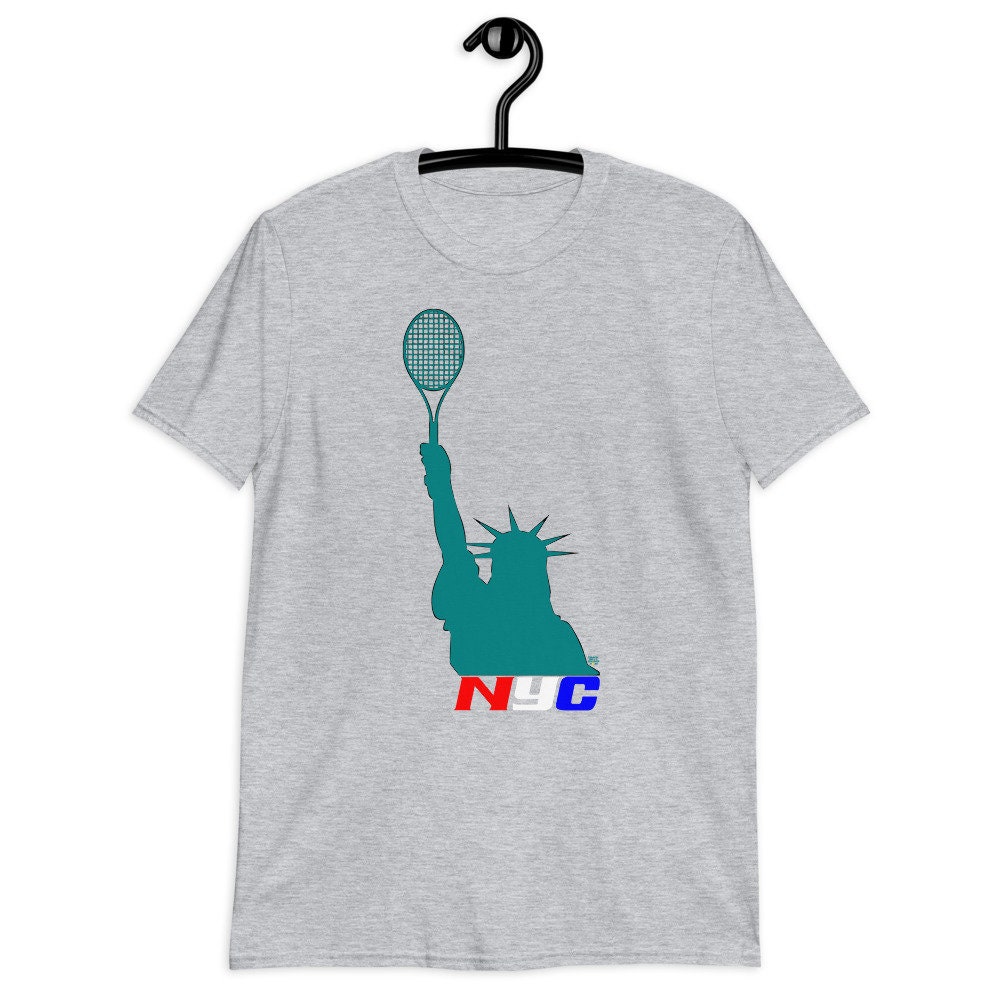Unisex NYC Statue of Liberty Tennis T Shirt - Cool Trendy