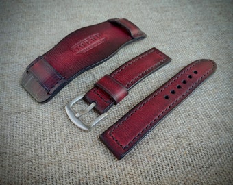 BundStrap.Leather Watch Band.Leather bracelet de montre.