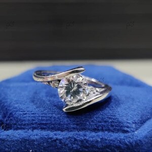 1.80 Ct White Round Diamond Wedding Ring In 925 Sterling Silver,Anniversary Ring,Gift For Her,Solitaire Ring,Christmas Gifts,Rings For Women