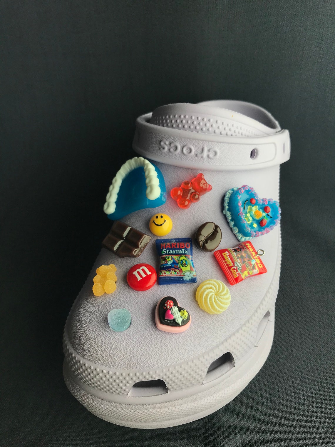 CHOMPER CROCS teeth colourful 3D shoe charm Etsy