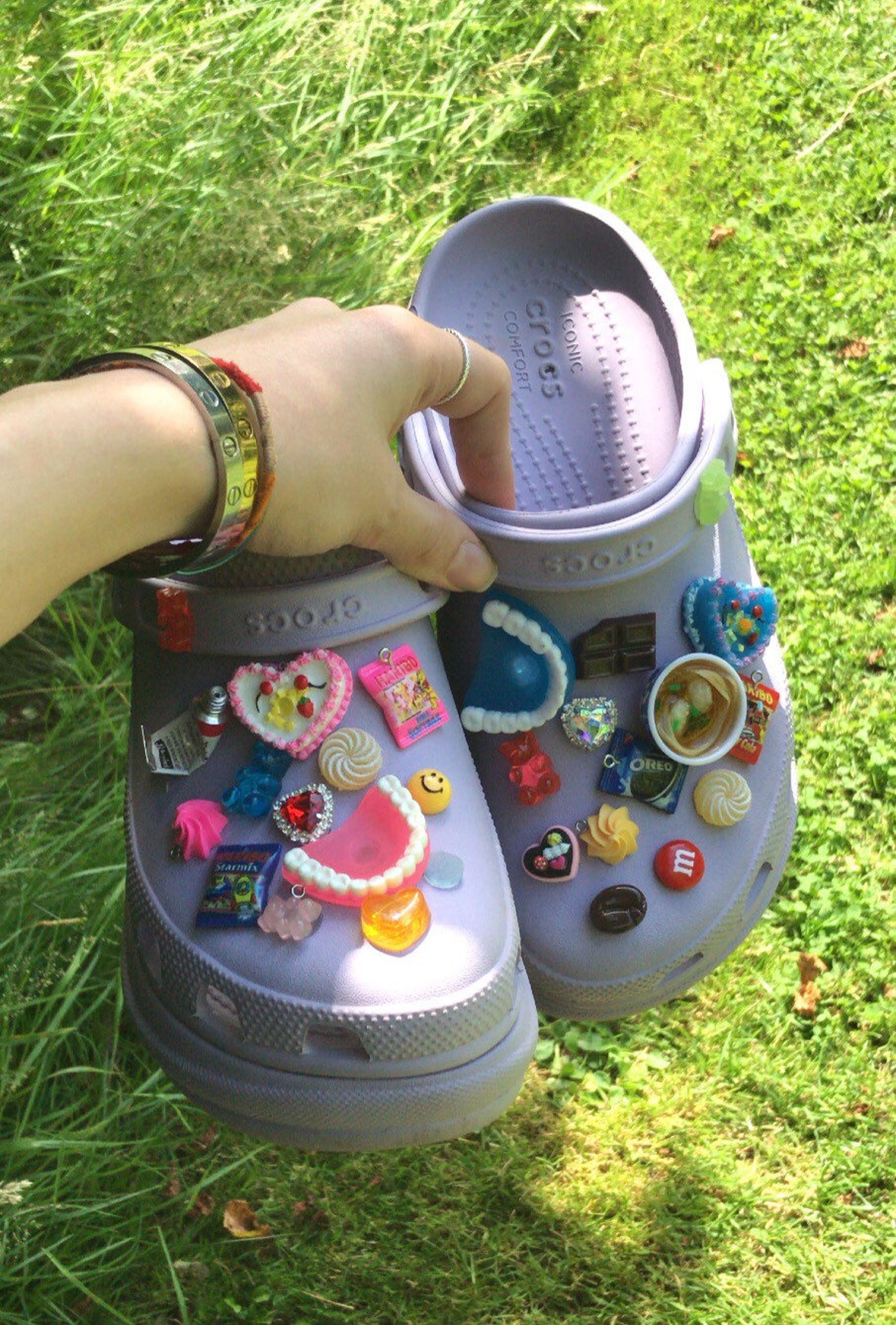 CRYSTAL CROCS Jewel Stone Diamond Opal Emerald Sapphire Quartz Style 3D