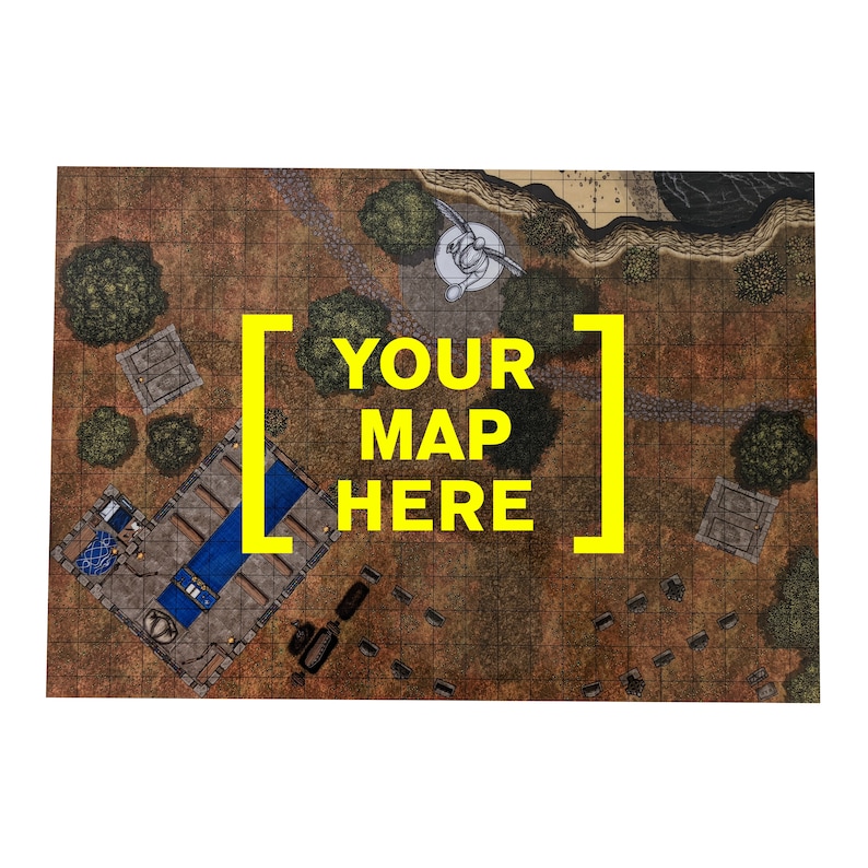 CUSTOM Dungeons & Dragons Dry Erase Map Etsy