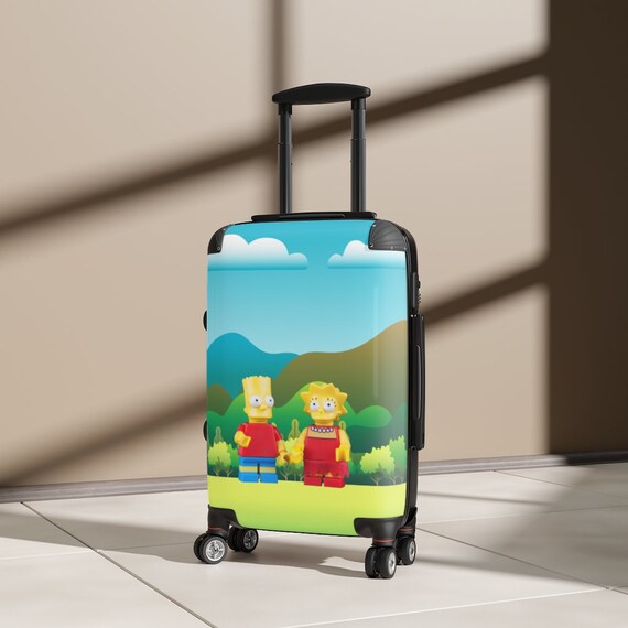 The Simpsons Cabin Suitcase Simpsons Fan Gift Simpsons Bag Etsy