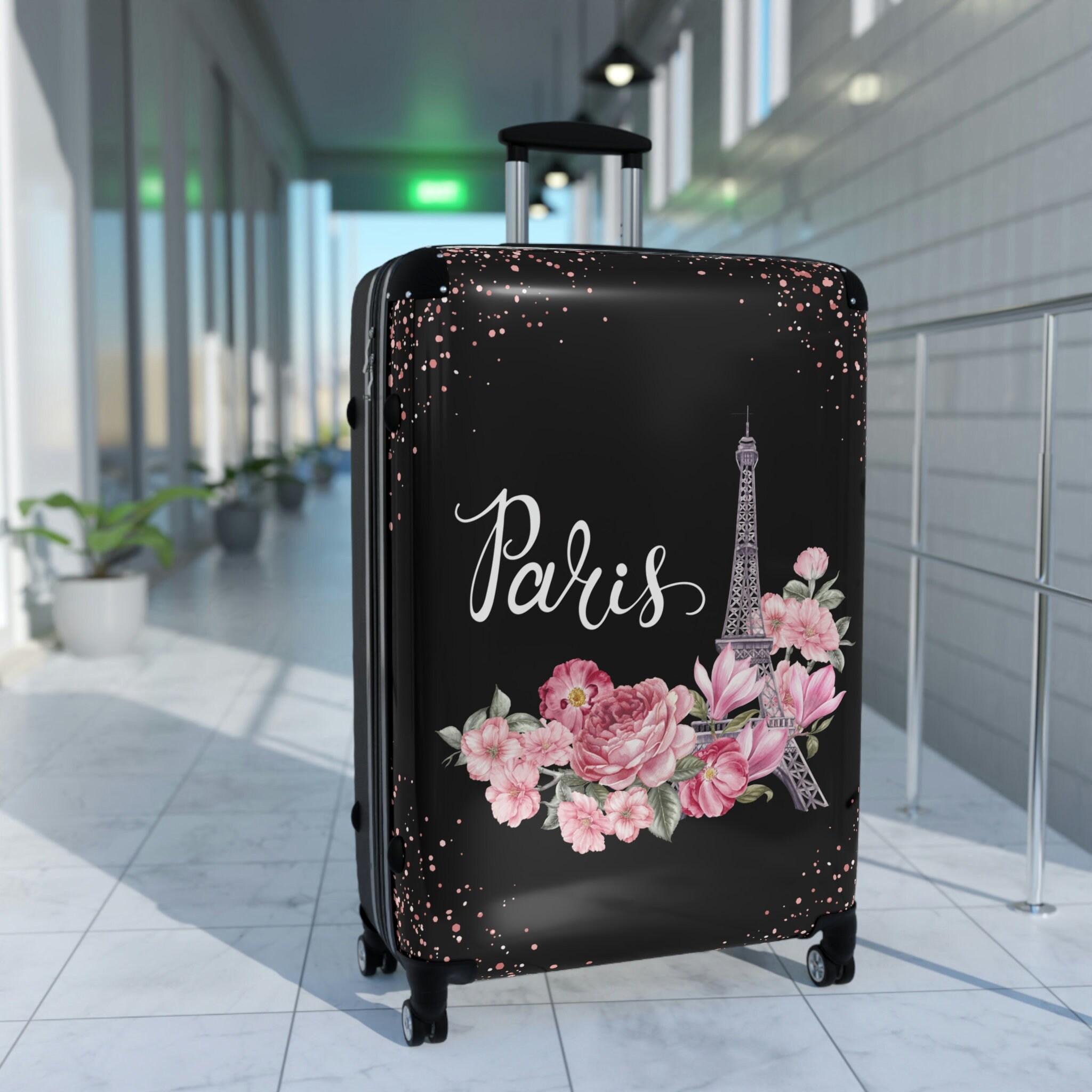 Paris Suitcase, Paris Luggage, Paris France Gift, Paris Souvenir