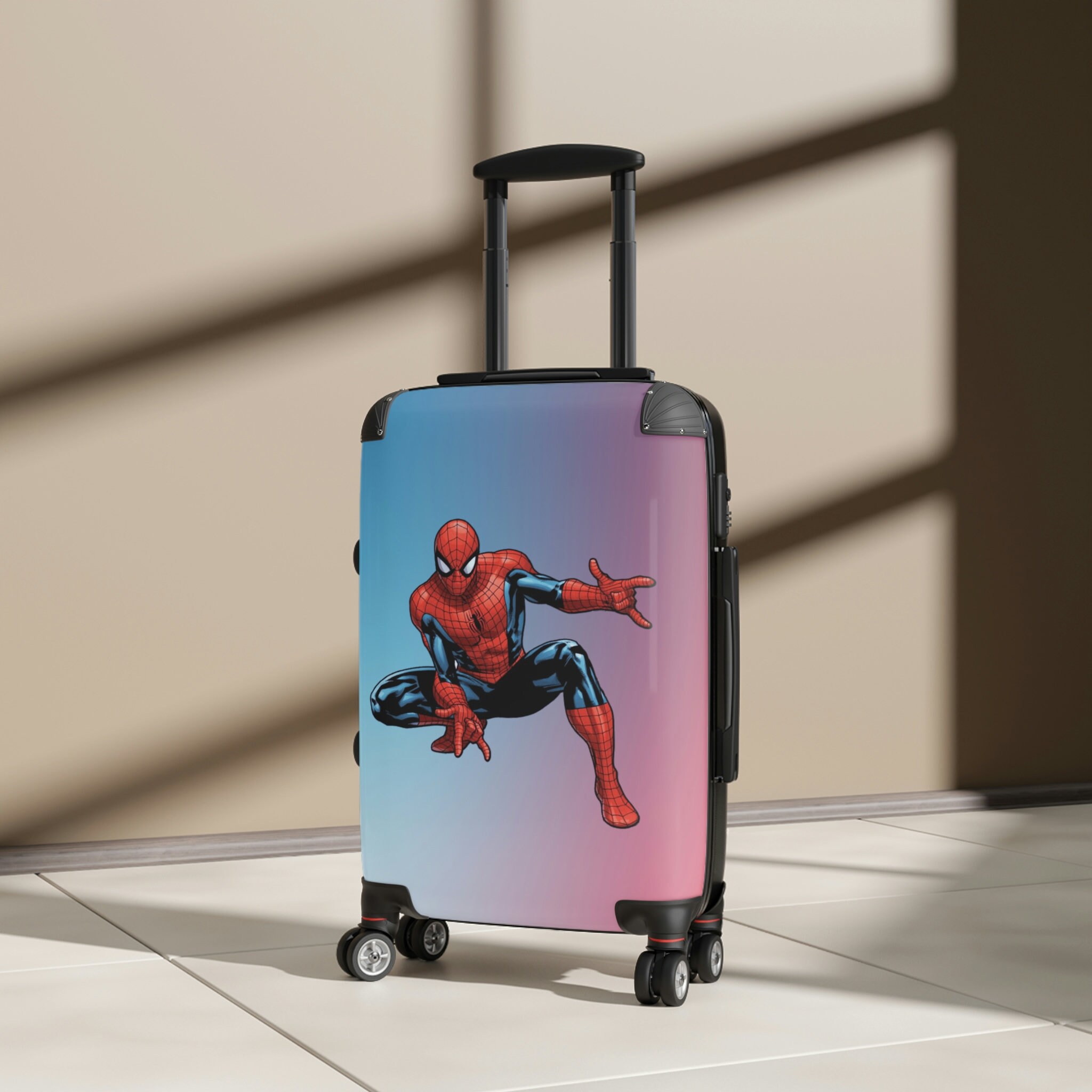 Spider Man Suitcase Spider Man Cabin Bag Spider Man Birthday Etsy