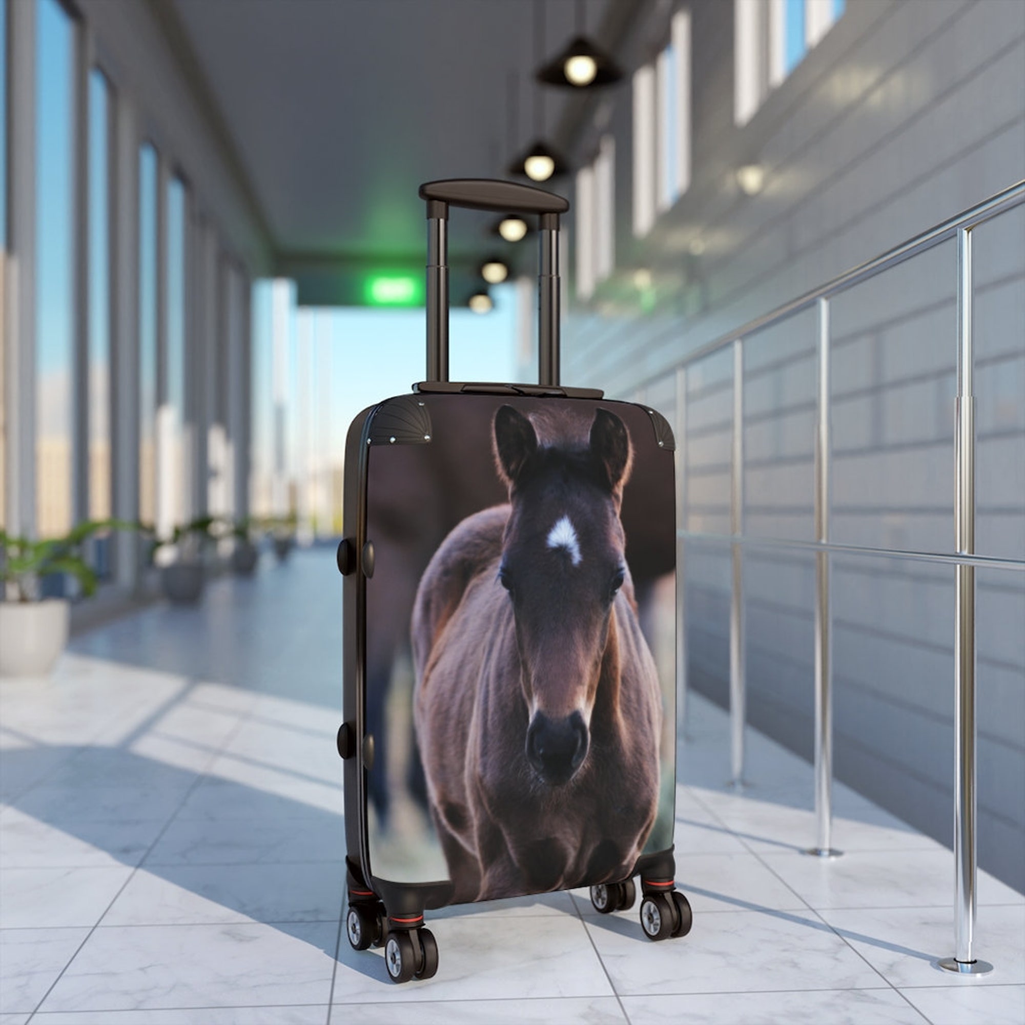 Discover Baby Horse Cabin Suitcase, Horse Lover Gift, Travel Bag, Foal Suitcase, Horse Travel Bag, Horse Birthday Gift Kids