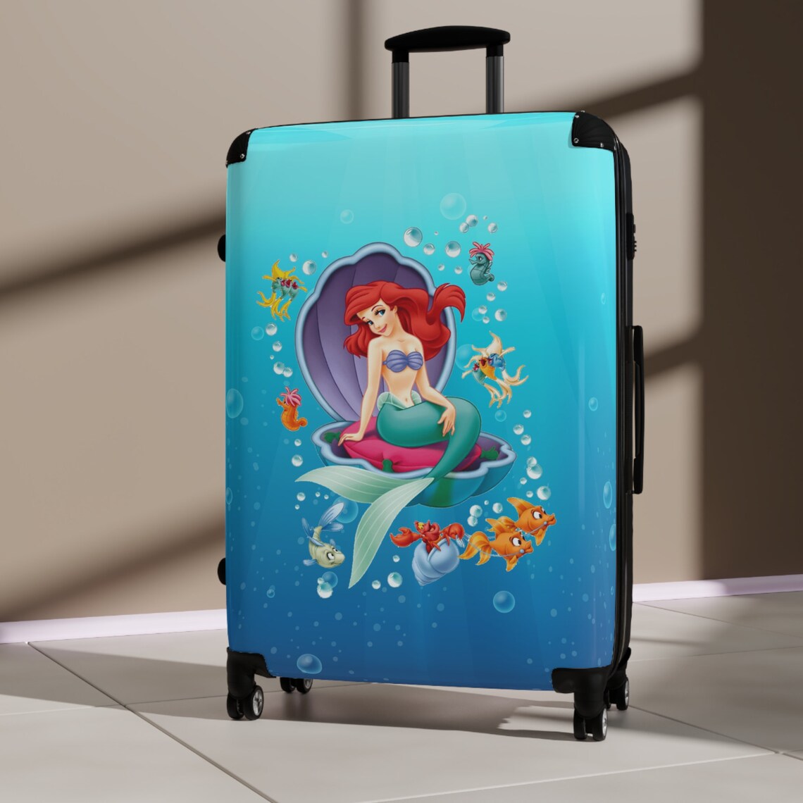 Ariel Mermaid Cabin Bag Ariel Suitcase Little Mermaid Bag Etsy