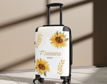 Sunflower Suitcase - Etsy
