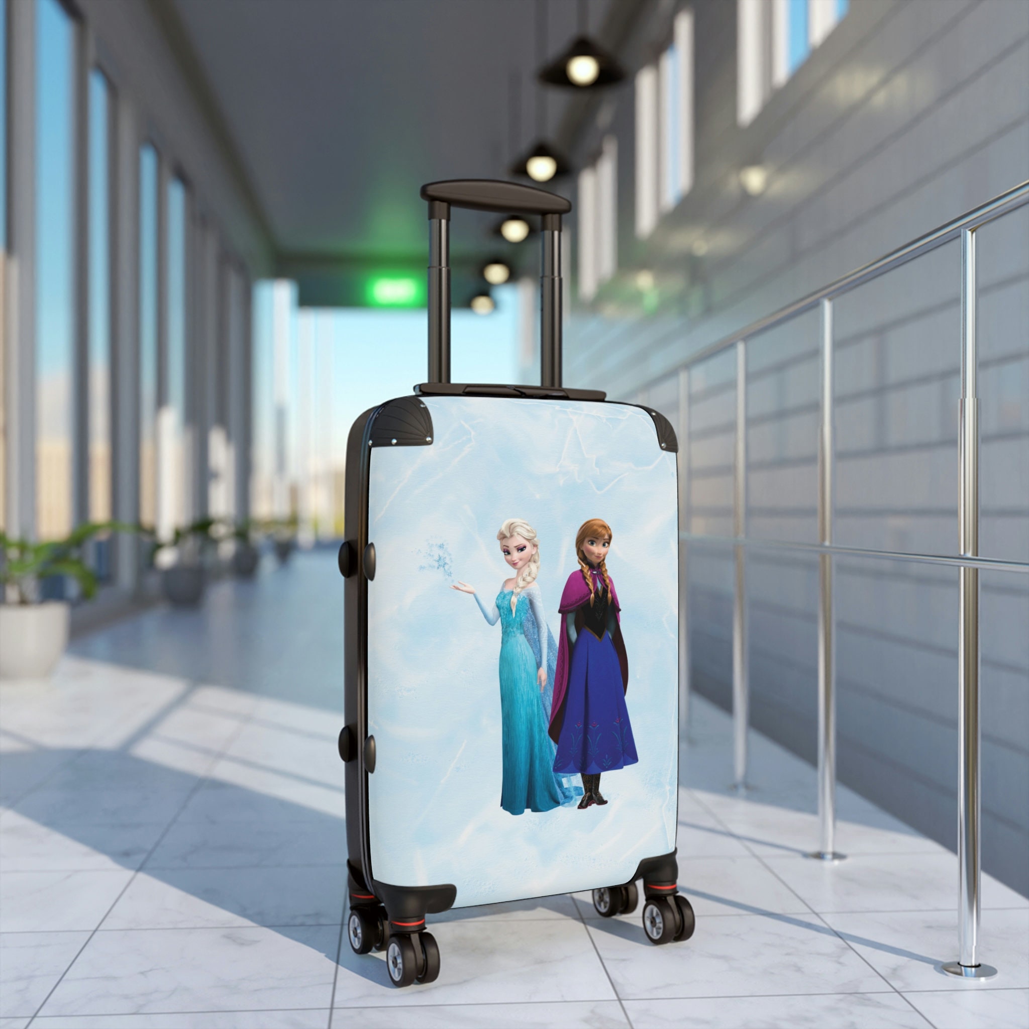 Elsa Anna Suitcase Disney Frozen Luggage Frozen Princess Etsy