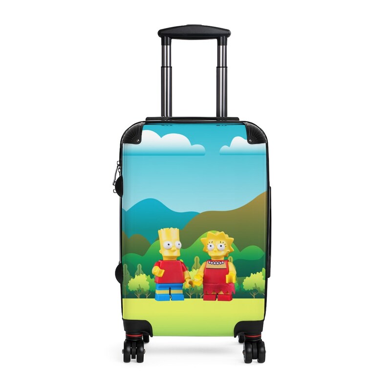 The Simpsons Cabin Suitcase Simpsons Fan Gift Simpsons Bag Etsy