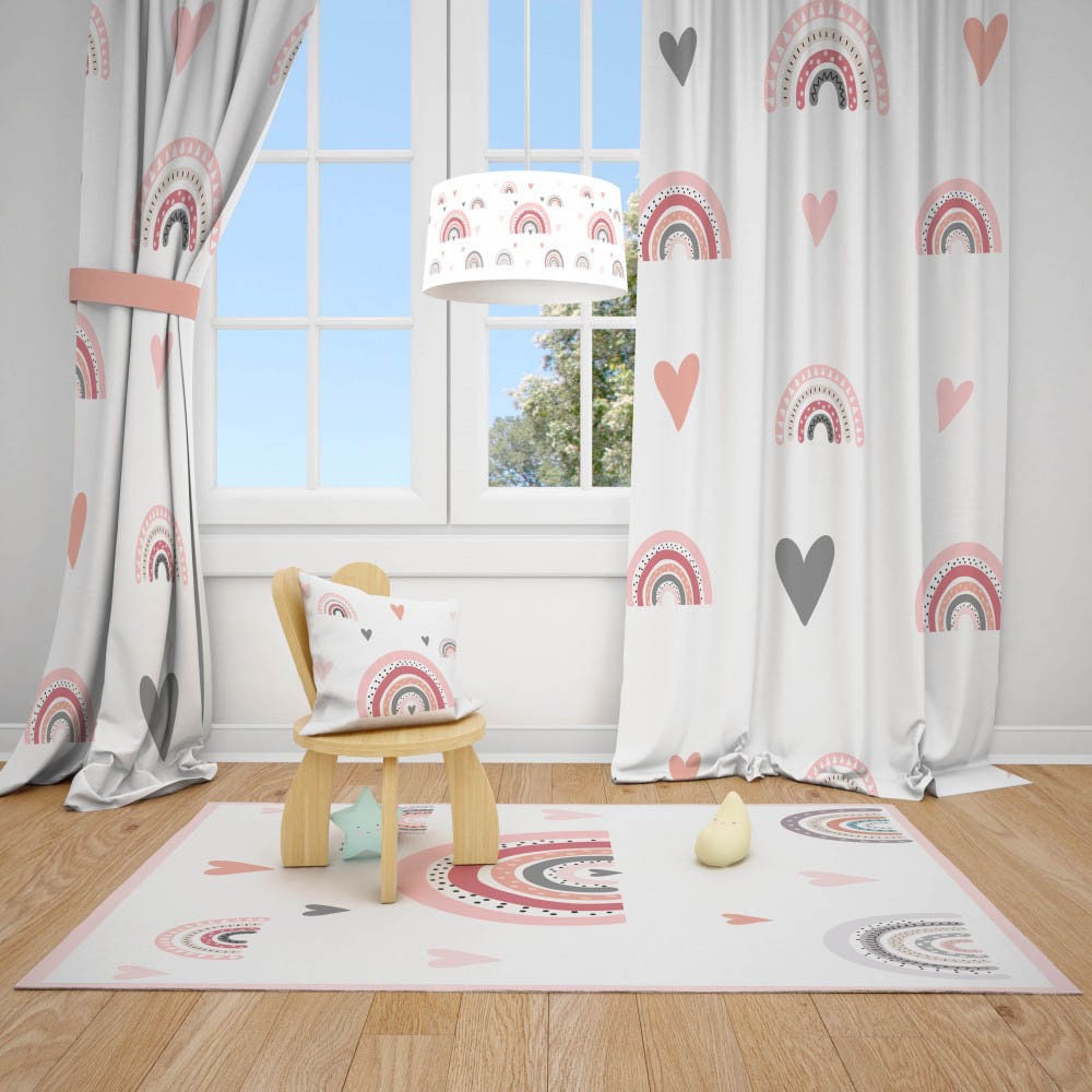 Boho Rainbow Nursery Girl Room Curtains /baby Room Curtains / Etsy