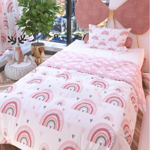 Rainbow Duvet Cover Etsy