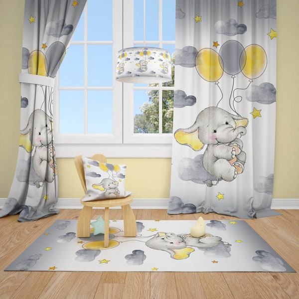 Boy Nursery Curtains Etsy