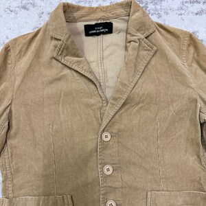 Vintage tricot Comme Des Garçons Coduroy abrigo chaqueta de cuello abierto imagen 9