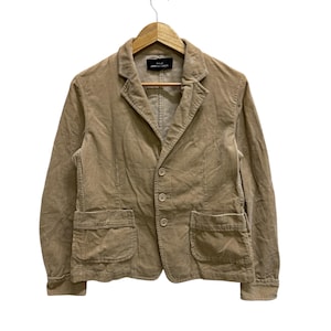 Vintage tricot Comme Des Garçons Coduroy abrigo chaqueta de cuello abierto imagen 1