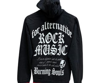 vintage Cornflake rock alternatif Burning Soul pull à capuche zippé