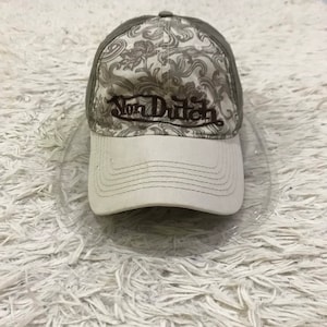 2000s vintage von dutch snapback cap
