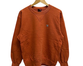 Vintage jaren 90 Wilson-sweater met borduurlogo en ronde hals